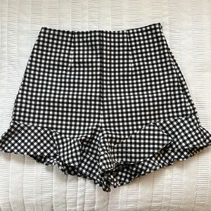 Zara gingham shorts
